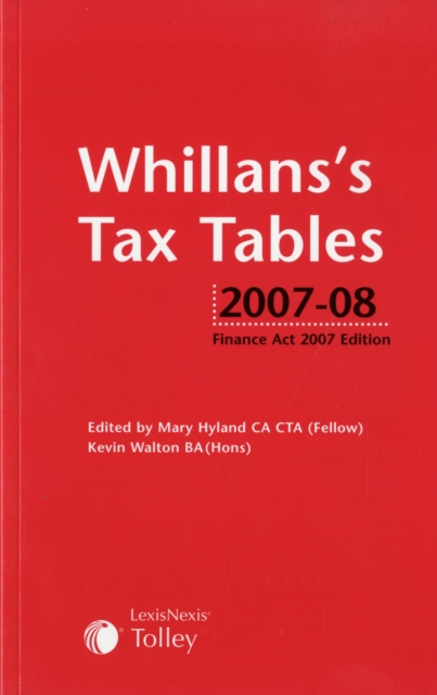 Whillan's Tax Tables, Paperback Book
