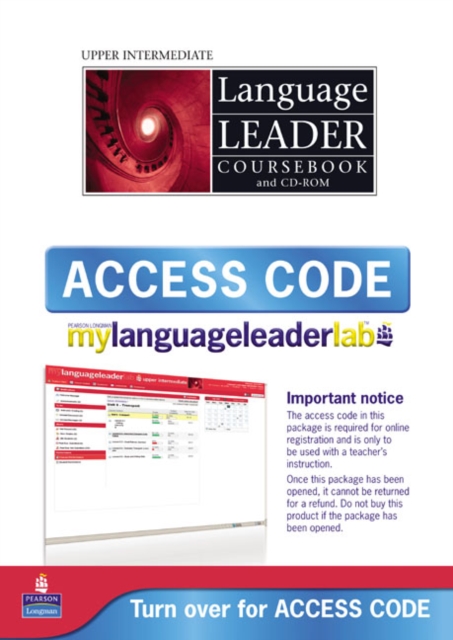 Language Leader Upper Intermediate MyLab and Access Card, Digital product license key Book