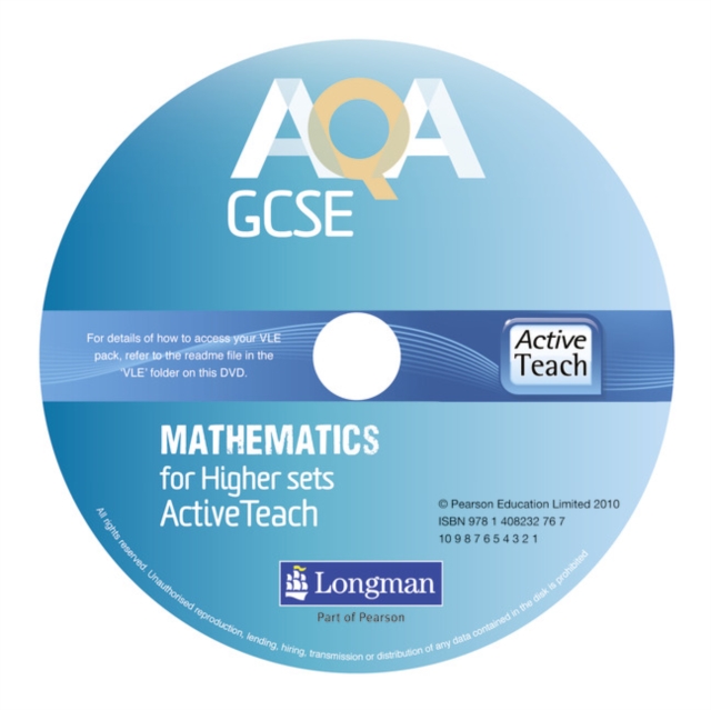 AQA GCSE Mathematics for Higher sets ActiveTeach DVD-ROM : for Modular and Linear specifications, DVD-ROM Book