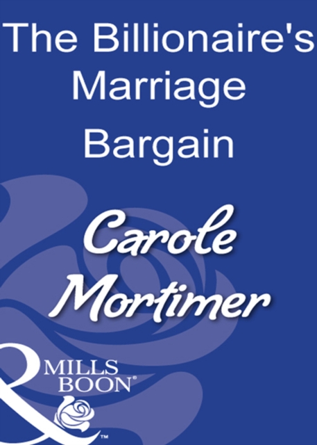 The Billionaire's Marriage Bargain, EPUB eBook