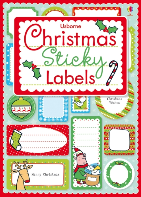 Christmas Sticky Labels, Paperback Book