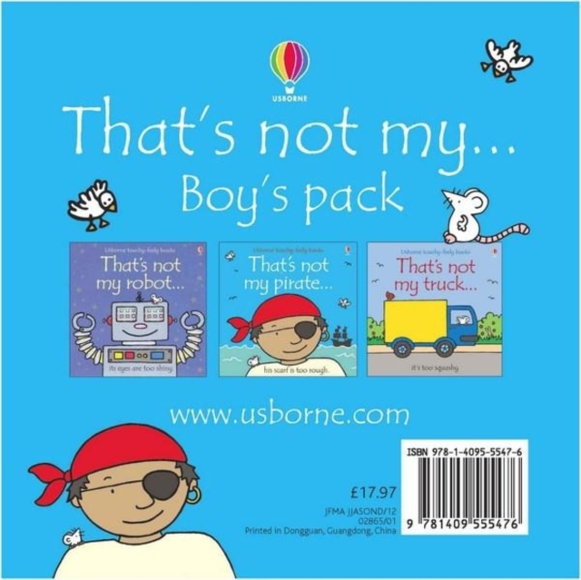 That's Not My Pack - Boy : "That's Not My Tractor", "That's Not My Pirate", "That's Not My Robot", Shrink-wrapped pack Book