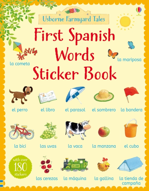 Farmyard Tales First Spanish Words Sticker Book, Paperback Book