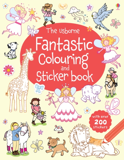 The Usborne Fantastic Colouring and Sticker Book, Paperback / softback Book