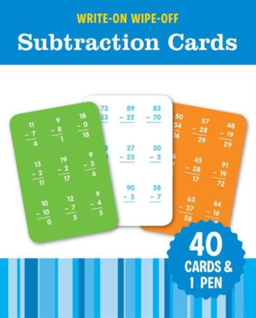 WRITEON WIPEOFF SUBTRACTION CARDS,  Book