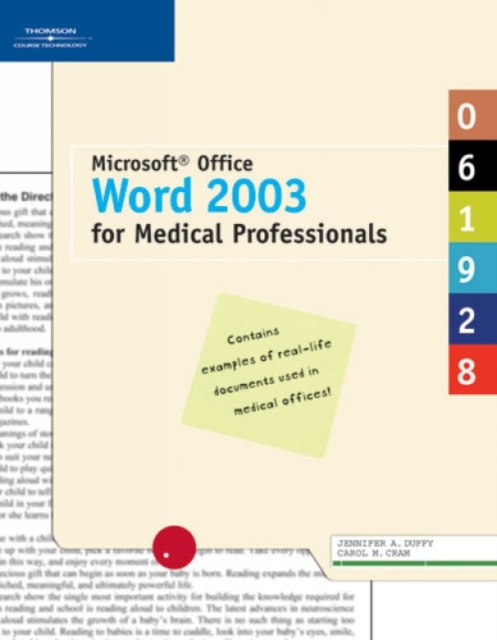 Microsoft Office Word 2003 for Medical Professionals, Paperback / softback Book
