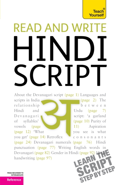 Read and write Hindi script: Teach Yourself, Paperback / softback Book