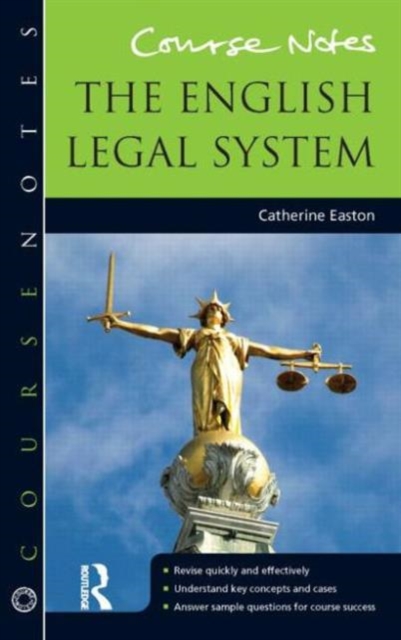 Course Notes: the English Legal System, Paperback / softback Book