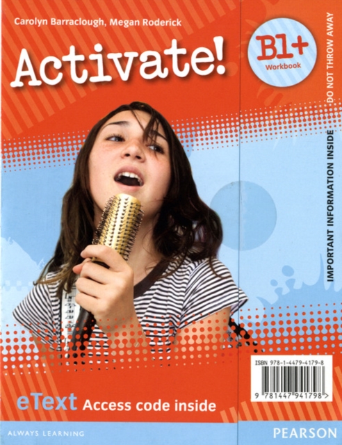 Activate! B1+ Workbook eText Access Card, Digital product license key Book
