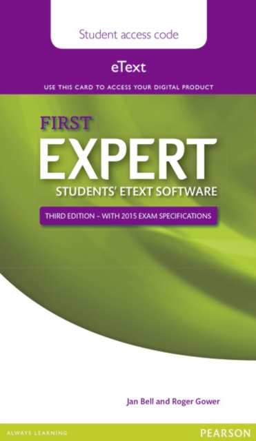 Expert First 3rd Edition eText Students' PIN Card, Digital product license key Book