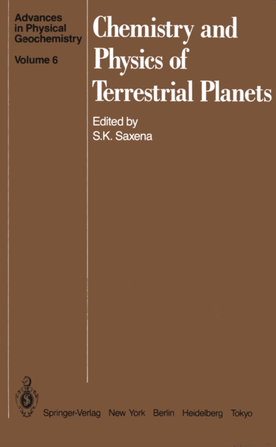 Chemistry and Physics of Terrestrial Planets, PDF eBook