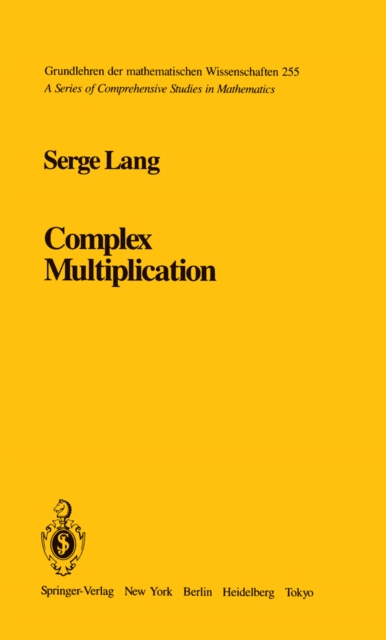 Complex Multiplication, PDF eBook