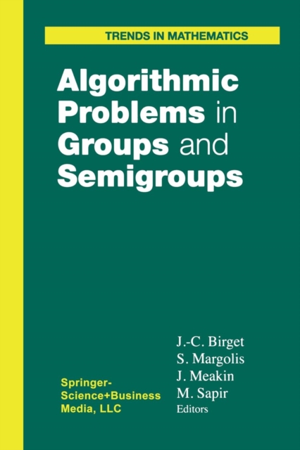 Algorithmic Problems in Groups and Semigroups, Paperback Book