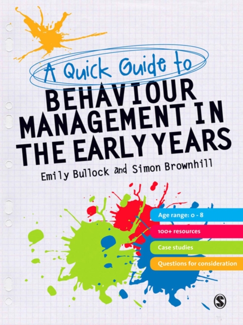 A Quick Guide to Behaviour Management in the Early Years, EPUB eBook