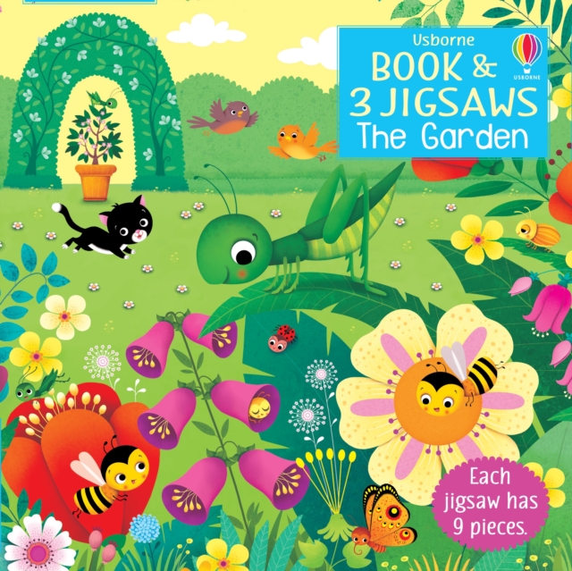 Usborne Book and 3 Jigsaws: The Garden, Board book Book