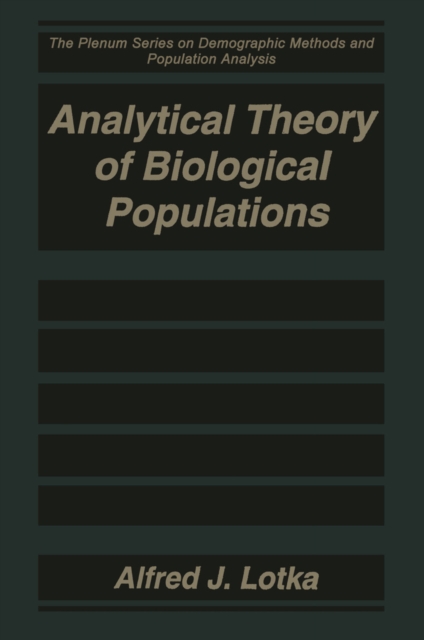 Analytical Theory of Biological Populations, PDF eBook