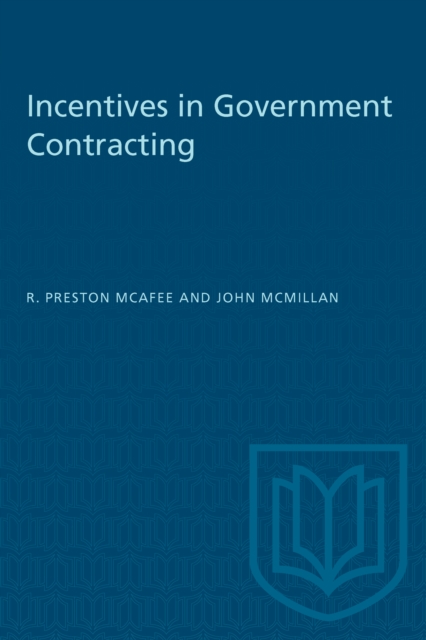 Incentives in Government Contracting, PDF eBook