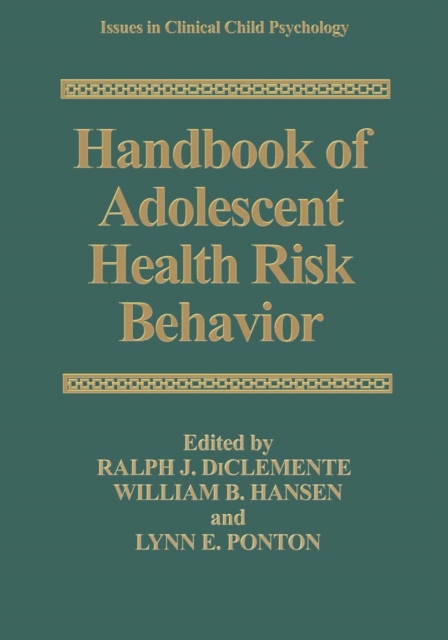 Handbook of Adolescent Health Risk Behavior, PDF eBook