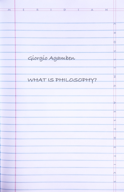 What Is Philosophy?, Hardback Book