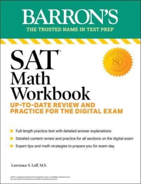 SAT Math Workbook: Up-to-Date Practice for the Digital Exam, Paperback / softback Book
