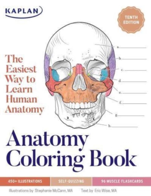 Anatomy Coloring Book with 450+ Realistic Medical Illustrations with Quizzes for Each, Paperback / softback Book