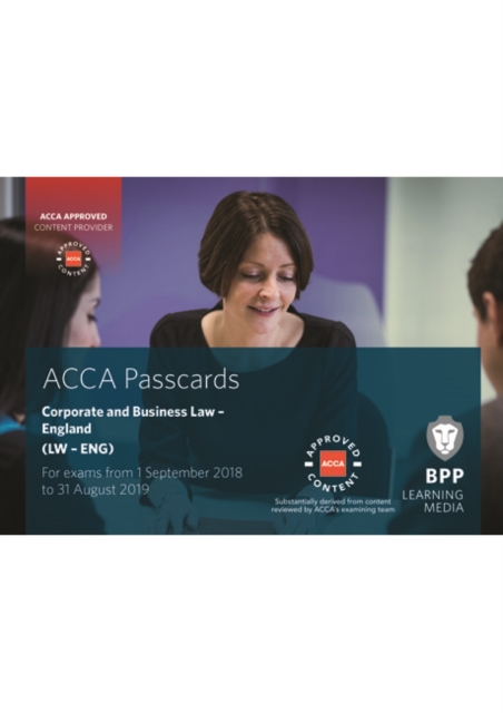 ACCA Corporate and Business Law (English) : Passcards, Spiral bound Book