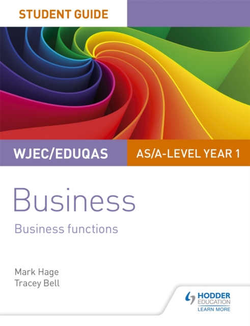 WJEC/Eduqas AS/A-level Year 1 Business Student Guide 2: Business Functions, Paperback / softback Book