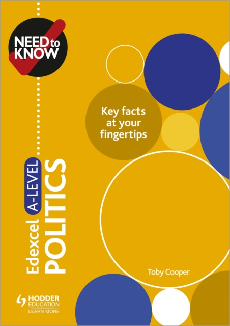 Need to Know: Edexcel A-level Politics, Paperback / softback Book