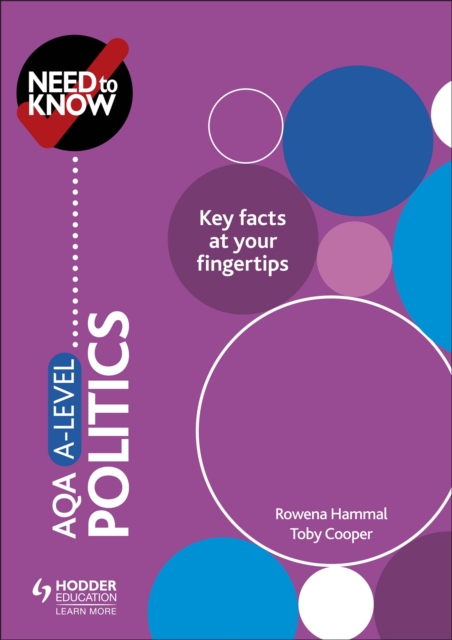 Need to Know: AQA A-level Politics, Paperback / softback Book