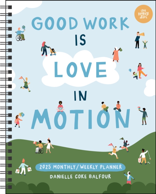 Love in Motion 12-Month 2025 Monthly/Weekly Planner Calendar, Calendar Book