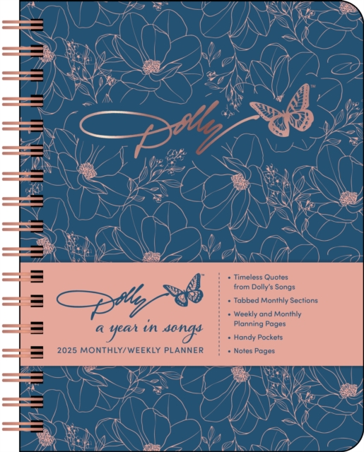 Dolly Parton: A Year in Songs Deluxe Organizer 2025 Hardcover Monthly/Weekly Planner Calendar, Calendar Book