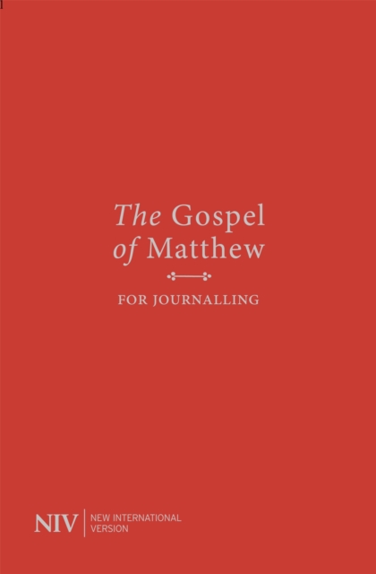 NIV Gospel of Matthew for Journalling, Paperback / softback Book