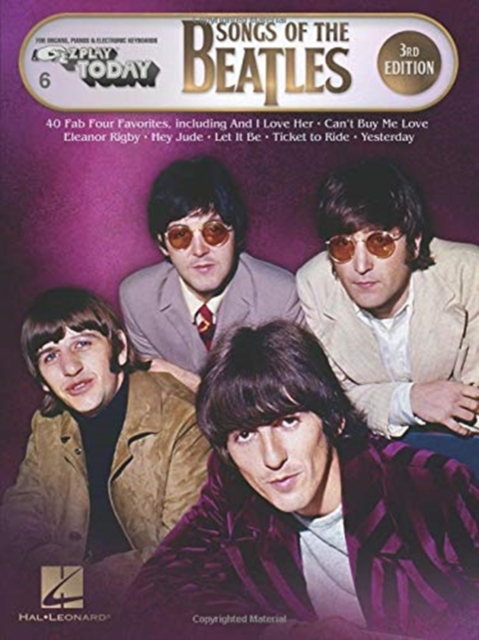 Songs of the Beatles - 3rd Edition : E-Z Play Today Volume 6, Book Book