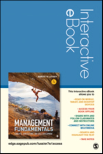 Management Fundamentals Interactive eBook Student Version : Concepts, Applications, and Skill Development, Multiple-component retail product Book