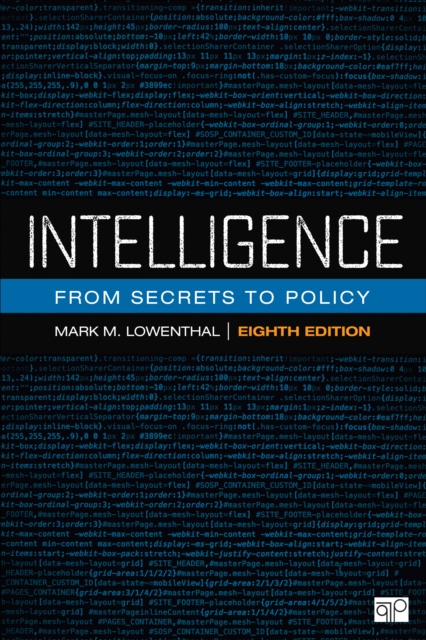 Intelligence : From Secrets to Policy, PDF eBook