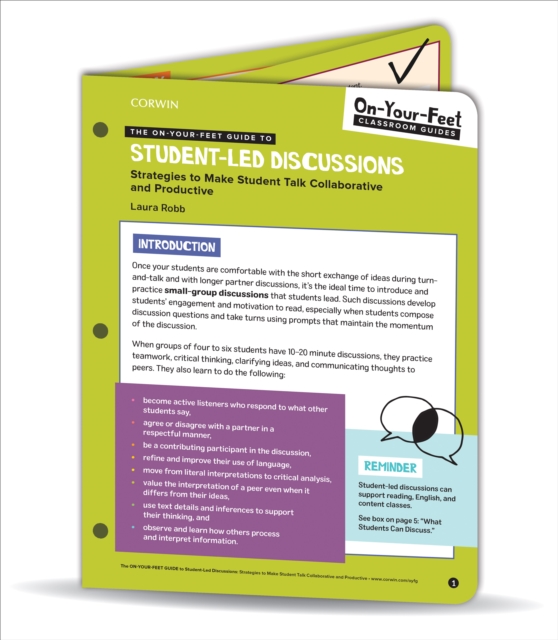 The On-Your-Feet Guide to Student-Led Discussions : Strategies to Make Student Talk Collaborative and Productive, Loose-leaf Book