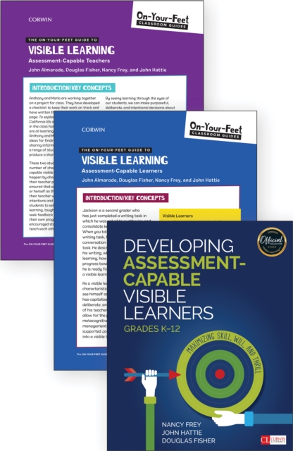 BUNDLE: Frey: Developing Assessment-Capable Visible Learners + Almarode: OYFG to Visible Learning: Assessment-Capable Teachers + Almarode: OYFG to Visible Learning: Assessment-Capable Learners, Mixed media product Book