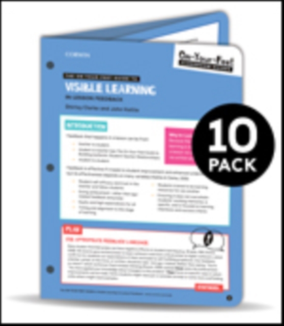 BUNDLE: Clarke: The On-Your-Feet Guide to Visible Learning: In-Lesson Feedback: 10 Pack, Book Book