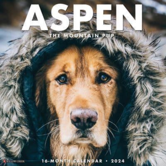 Aspen the Mountain Pup 2024 12 X 12 Wall Calendar, Calendar Book