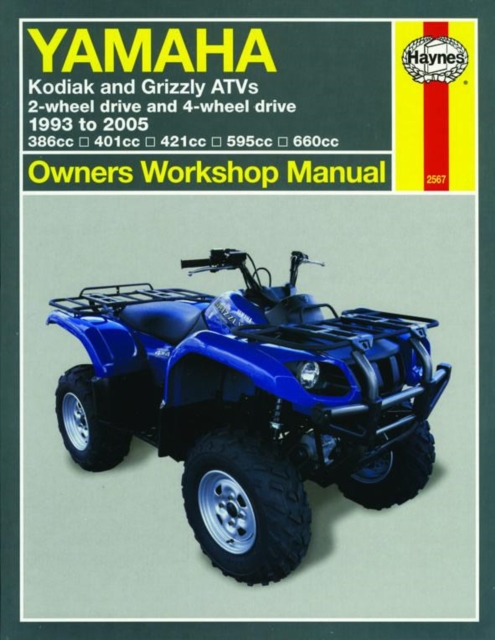 Yamaha Kodiak & Grizzly ATVs (93 - 05) Haynes Repair Manual, Paperback / softback Book