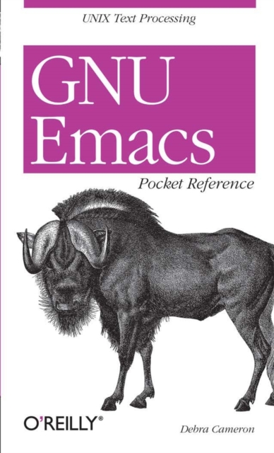 GNU Emacs Pocket Reference, Book Book