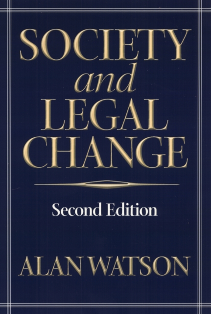 Society And Legal Change 2Nd Ed, Paperback / softback Book