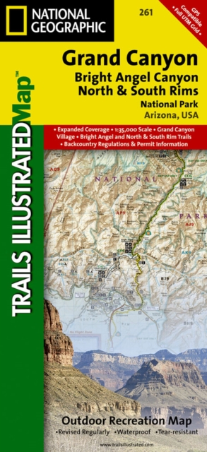 Grand Canyon, Bright Angel Canyon/north & South Rims : Trails Illustrated National Parks, Sheet map, folded Book