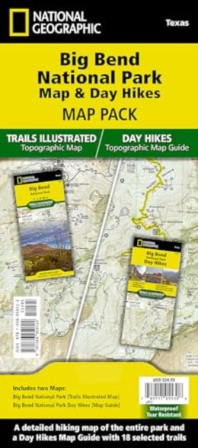 Big Bend Day Hikes and National Park Map [Map Pack Bundle], Sheet map, folded Book