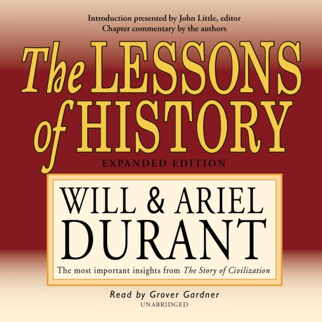 The Lessons of History, eAudiobook MP3 eaudioBook