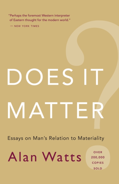 Does It Matter? : Essays on Man's Relation to Materiality, EPUB eBook