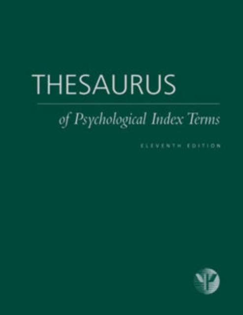 Thesaurus of Psychological Index Terms (R), Hardback Book