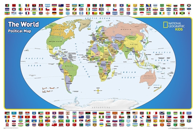 World for Kids, the, Poster Sized, Laminated : Wall Maps World, Sheet map Book