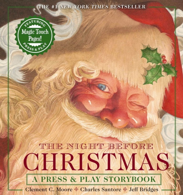 The Night Before Christmas Press and   Play Storybook : The Classic Edition Hardcover Book Narrated by Jeff Bridges, Hardback Book