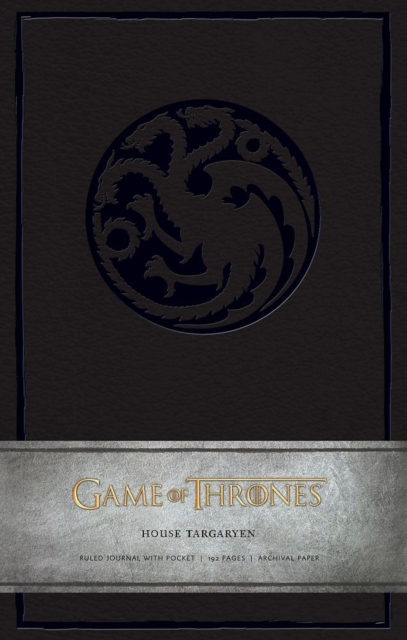 Game of Thrones: House Targaryen Hardcover Ruled Journal, Hardback Book